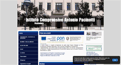 Desktop Screenshot of comprensivopacinotti.it